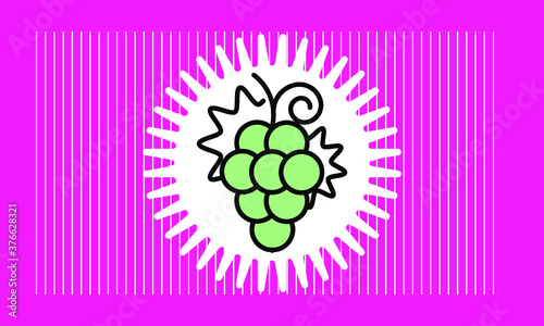 grape icon vector
