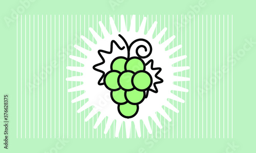 grape icon vector