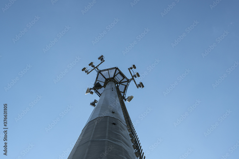 pylon with cell phone antennas pylon with cell phone antennas