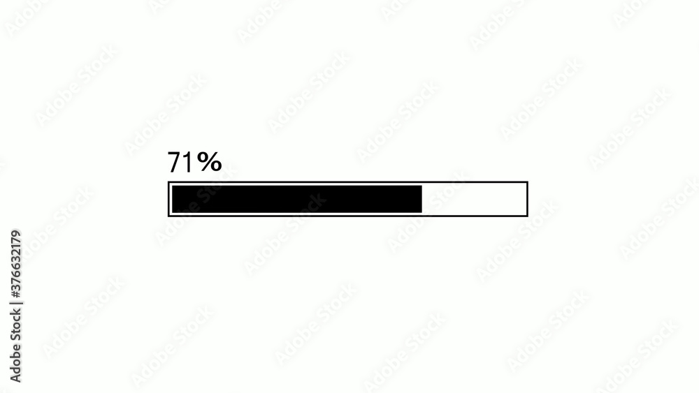 New black color waiting loading image on white background