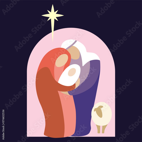 Nativity Scene of Holiday Holy Night Christmas