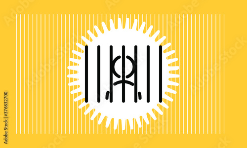 prison icon vector 
