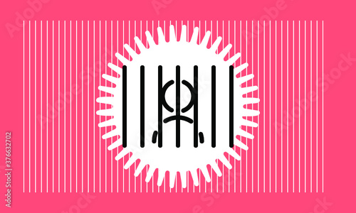 prison icon vector 