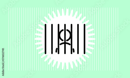 prison icon vector 