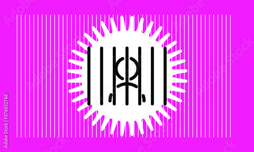 prison icon vector 