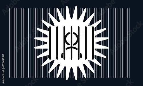 prison icon vector 