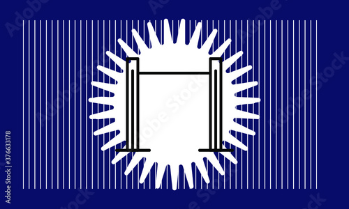 sports horizontal bar icon vector