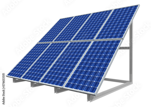 Tableau sur toile Solaranlage, Freisteller