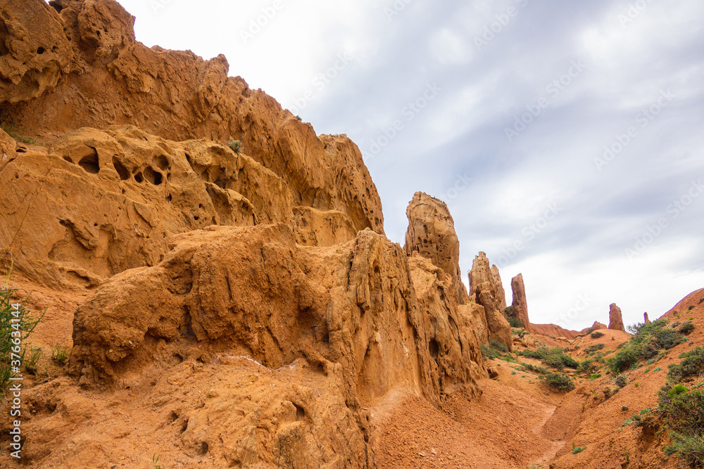 Fototapeta premium Sharp mountain peaks