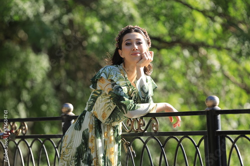 portrait of an uzbek girl photo