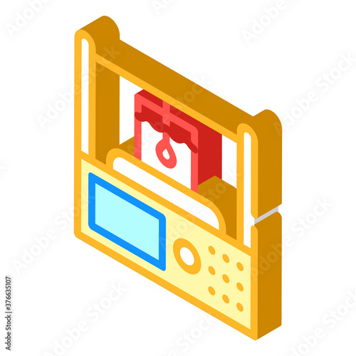alcohol meter isometric icon vector isolated illustration