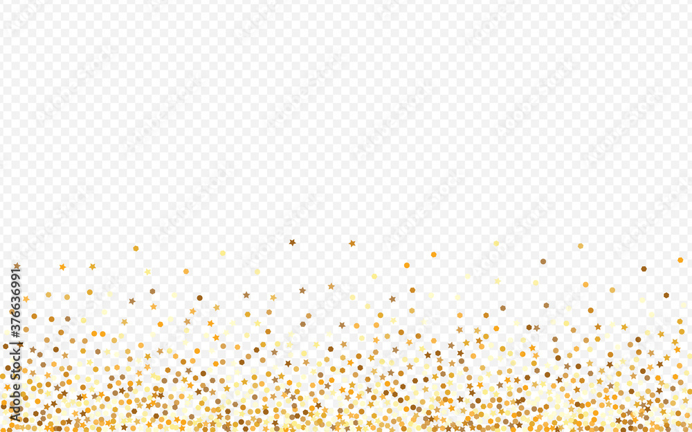 Golden Dot Rich Transparent Background. Paper 
