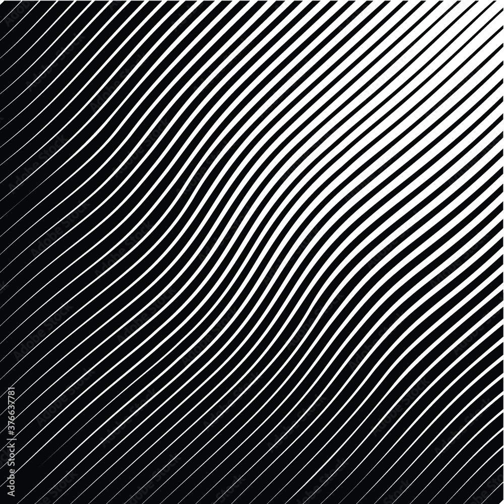 Abstract warped Diagonal Striped Background . Vector curved twisted slanting, waved lines texture
Abstract warped Diagonal Striped Background . Vector curved twisted slanting, waved lines texture
