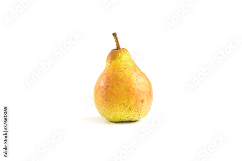 Autumn fruits, vegetables and berries on a white background