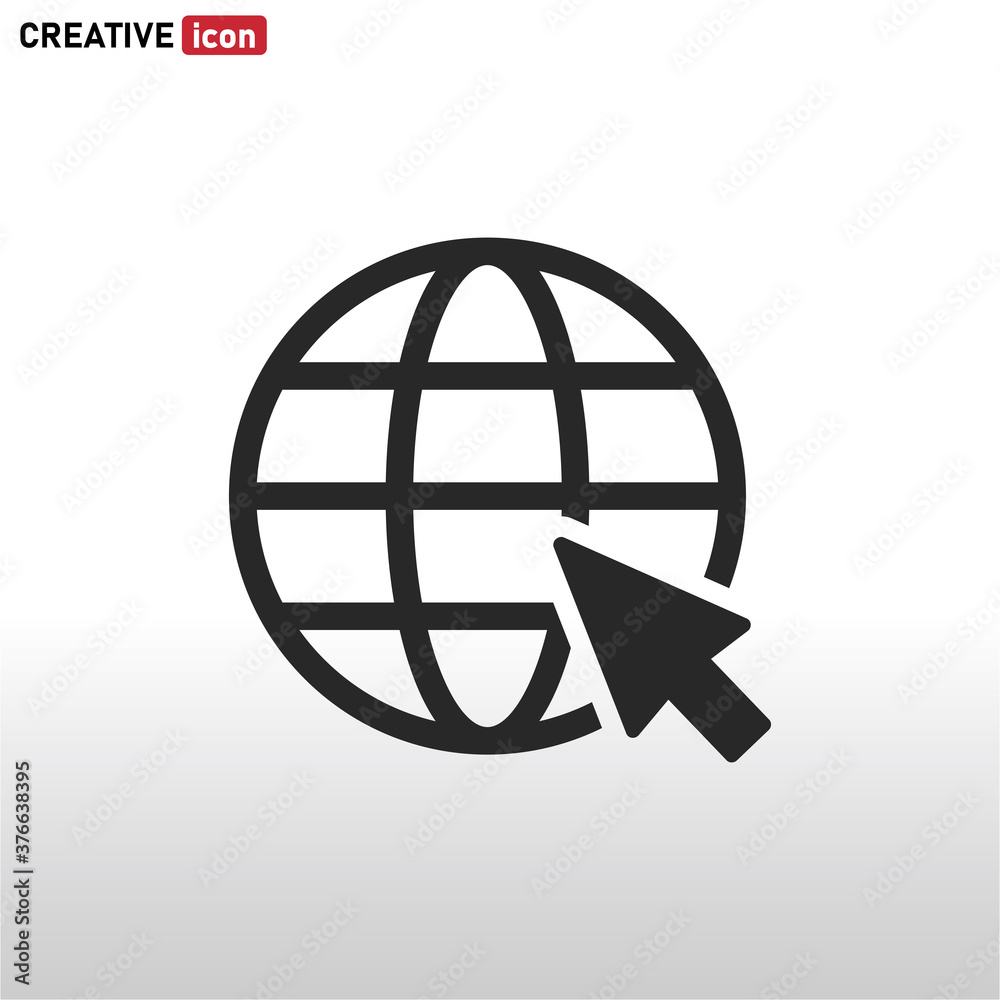 Go to Web icon vector . network sign Go to Web icon vector . network sign