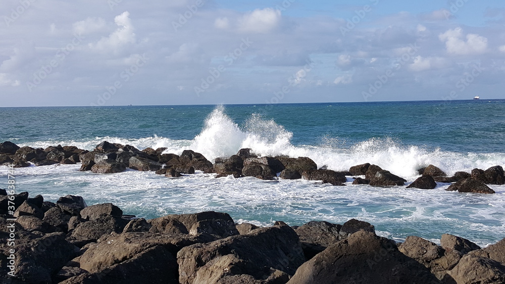 waves and rocks, Puerto Rico 