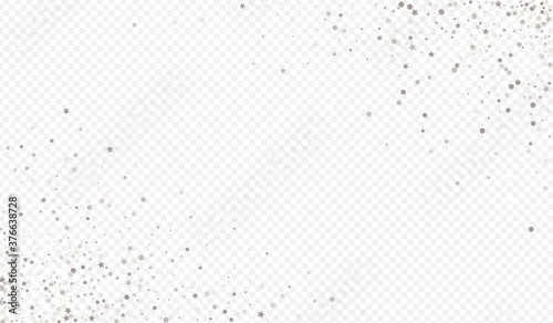 Silver Sparkle Christmas Transparent Background. 