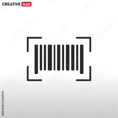 Bar Code icon vector . Barcode sign