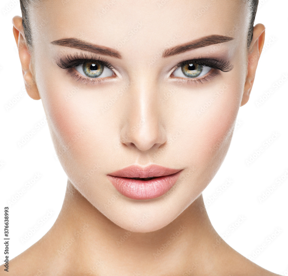 Beautiful face of young woman with health fresh skin Beautiful face of young woman with health fresh skin