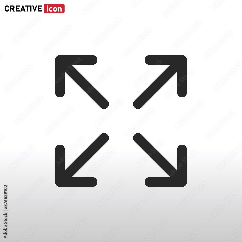 Full Screen icon vector eps 10 Full Screen icon vector eps 10