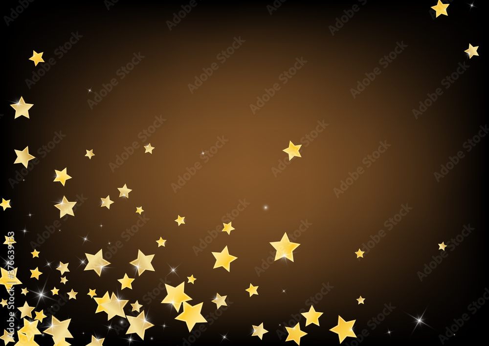 Yellow Abstract Stars Vector Brown Background. Yellow Abstract Stars Vector Brown Background.