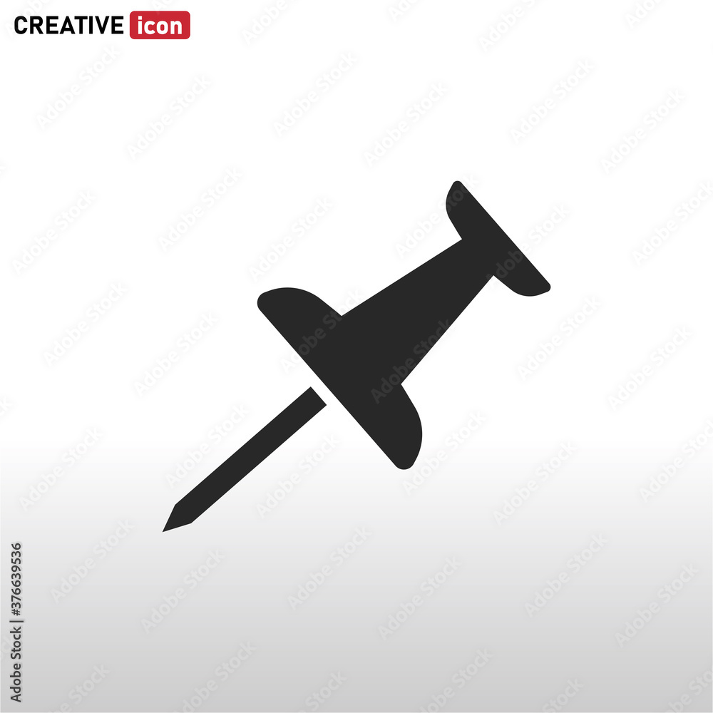 Push Pin icon vector eps 10 Push Pin icon vector eps 10