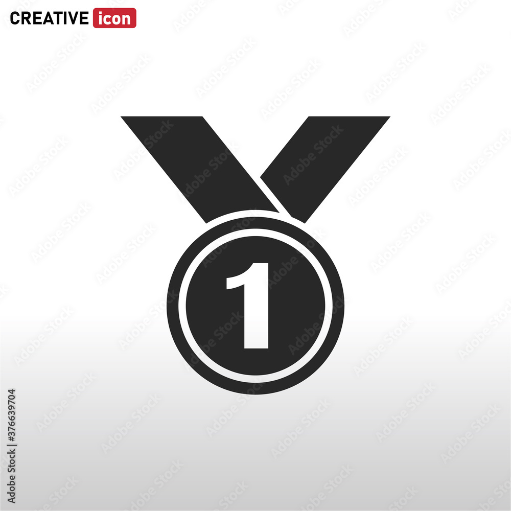 Medal icon vector . Winner sign Medal icon vector . Winner sign