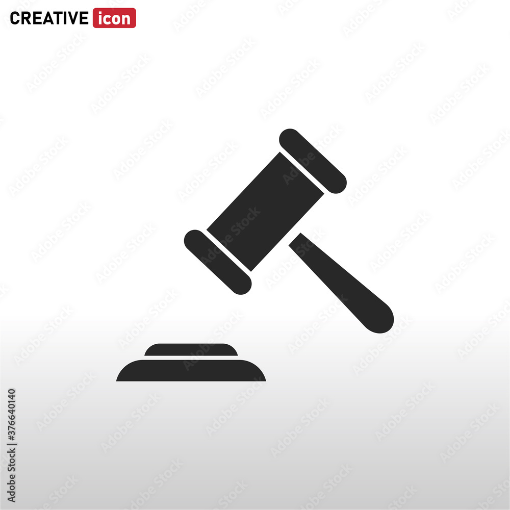 Hammer Judge icon vector eps 10 Hammer Judge icon vector eps 10