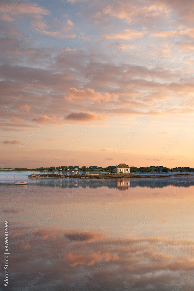 The beautiful village of Saint Cado, Brittany, France The beautiful village of Saint Cado, Brittany, France