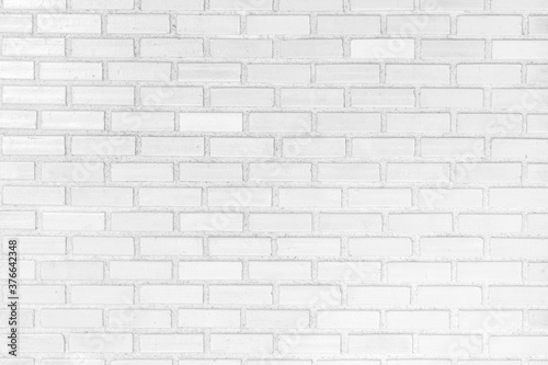 White brick wall texture background. Abstract weathered brickwork design backdrop.