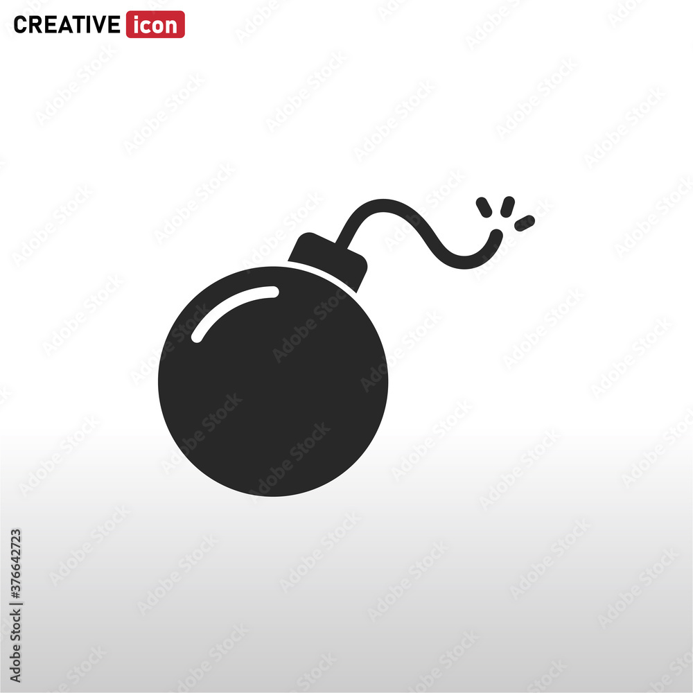 Bomb icon vector eps 10 Bomb icon vector eps 10