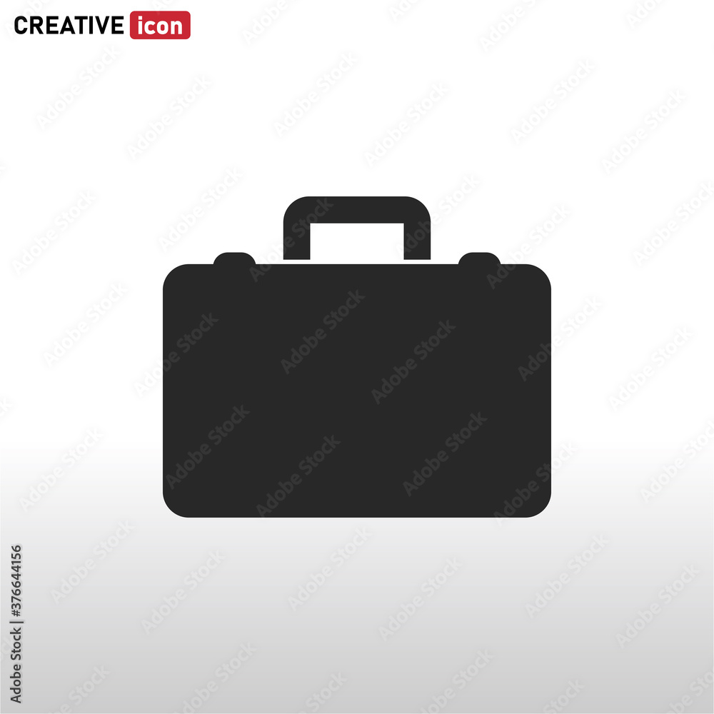 Briefcase icon vector . Bag sign Briefcase icon vector . Bag sign