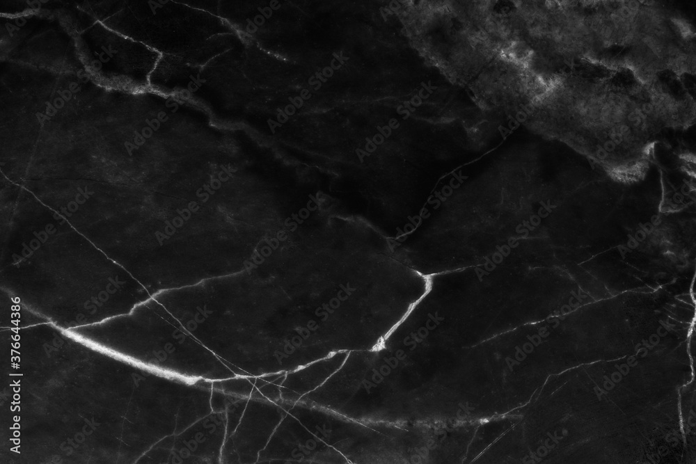 Beautiful grunge rough marble floor black color pattern texture for cool background