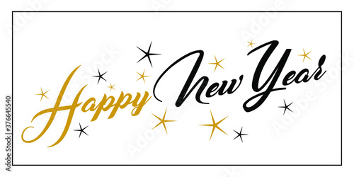Set of 2021 Happy New Year logo text design. 2021 number design template. Collection of 2021 happy new year symbols. Vector illustration with black labels isolated on white background. 