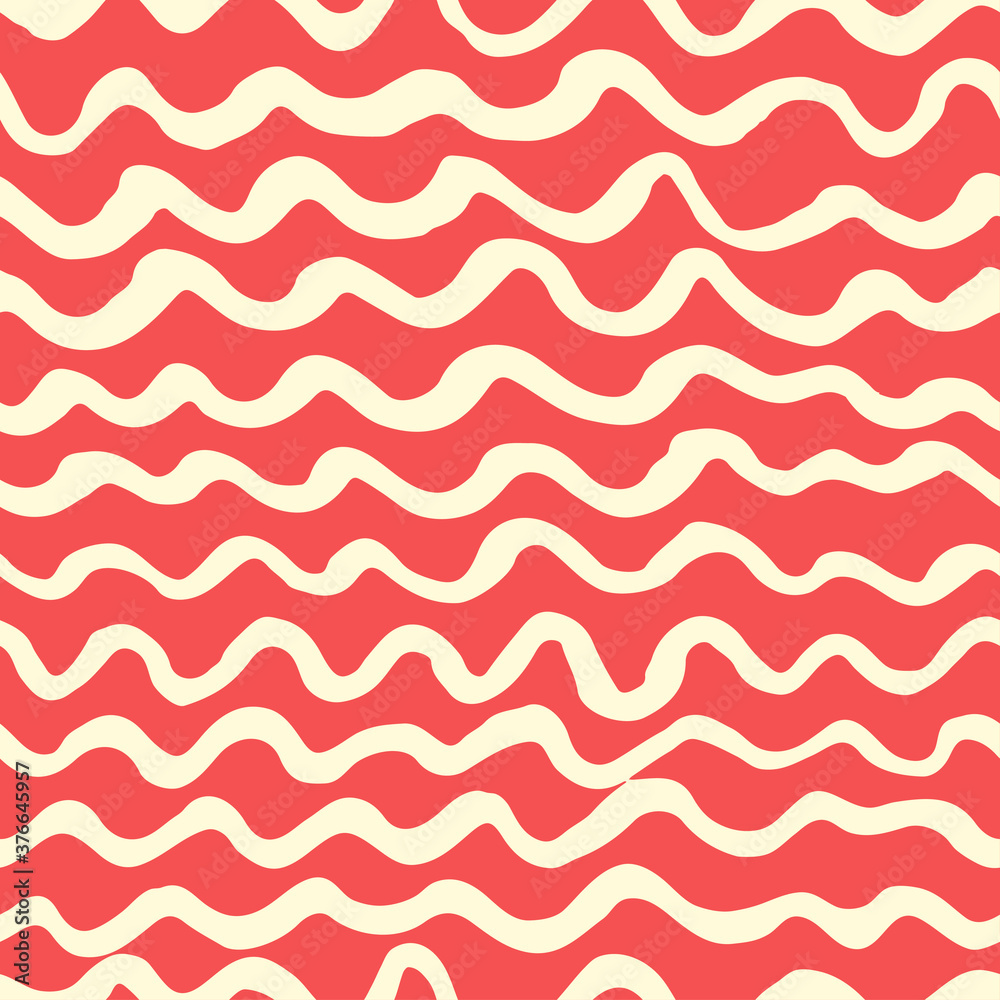 Seamless pattern with hand drawn waves Seamless pattern with hand drawn waves