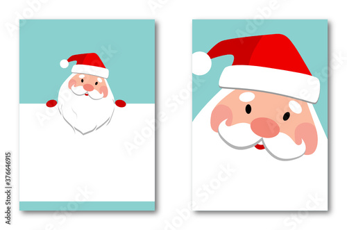 Weihnachtskarte mit niedlichem Weihnachtsmann