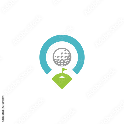 golf place logo vector