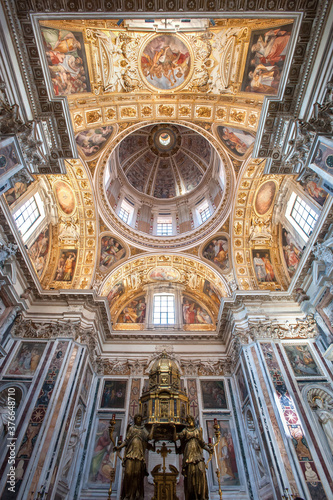 Photography Ornate ceiling of the Pauline Chapel (Capella Paulina) at the Papal basilica of