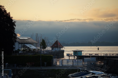 Hafen von Lindau: Sonenaufgang