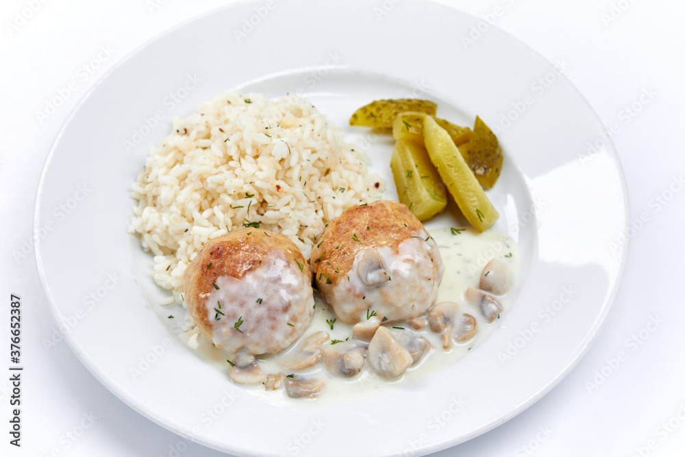 meatballs with rice and sauce meatballs with rice and sauce