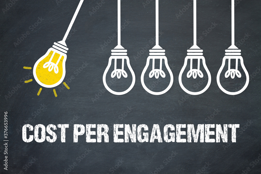 Fototapeta premium Cost per Engagement