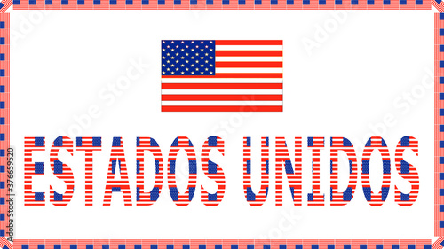Ilustración Estados Unidos fondo bandera