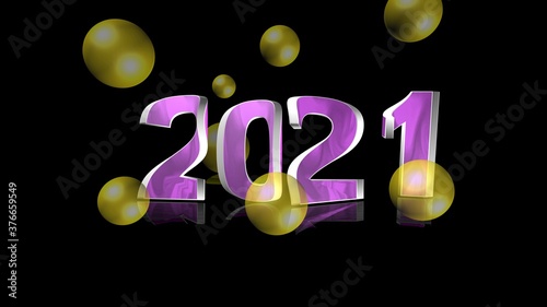 Ilustración 2021 fondo color negro