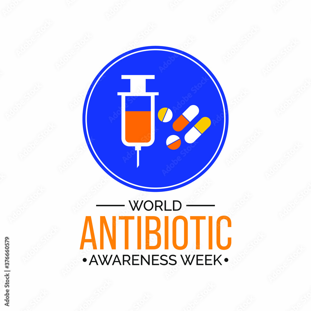 Vector illustration on the theme of World Antibiotic awareness week observed each year during November across the globe