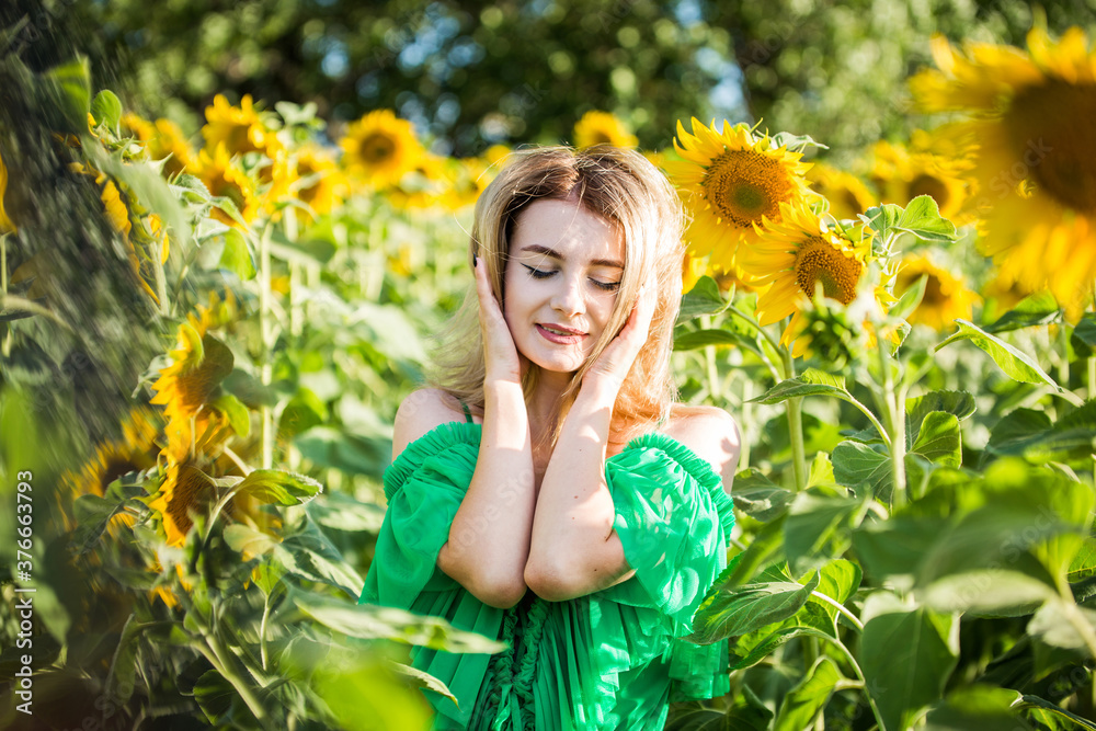 girl with a sunflowers girl with a sunflowers