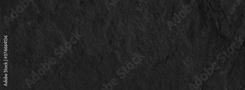 Stone black texture background. Dark cement, concrete grunge. Tile gray, Marble pattern, Wall black background blank for design