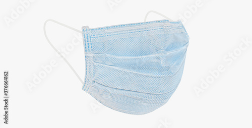 Face mask isolated over a white background