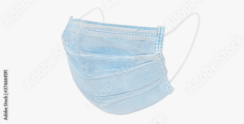 Face mask isolated over a white background