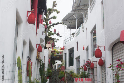 PIPA, RN, BRAZIL - JULY 17, 2020: City ​​plates and hotels.