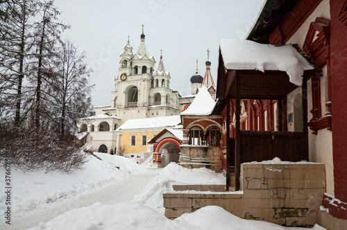 View of The Savvino-Storozhevsky Monastery in winter, Zvenigorod, Russia